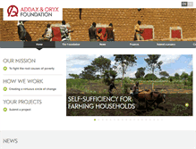 Tablet Screenshot of fondation-addax-oryx.org